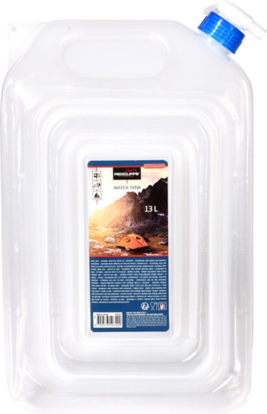 Redcliffs jerrycan/watertank met kraan - opvouwbaar - 13 liter - outdoor/kamperen van Redcliffs — afbeelding 2