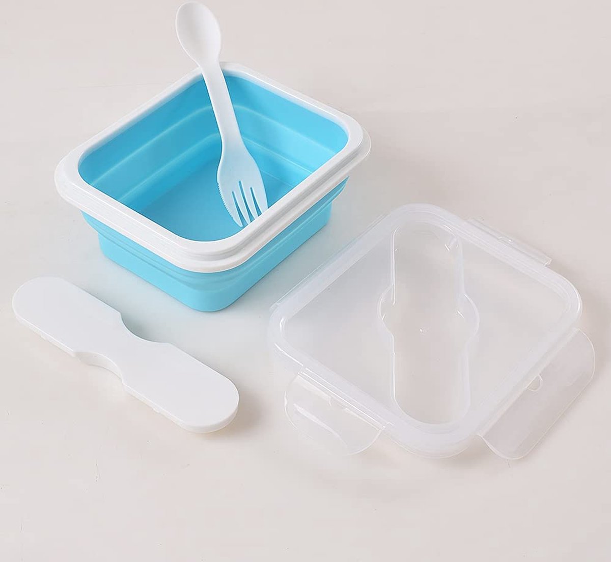 Boîte à déjeuner Bento en silicone avec 5 compartiments scellés