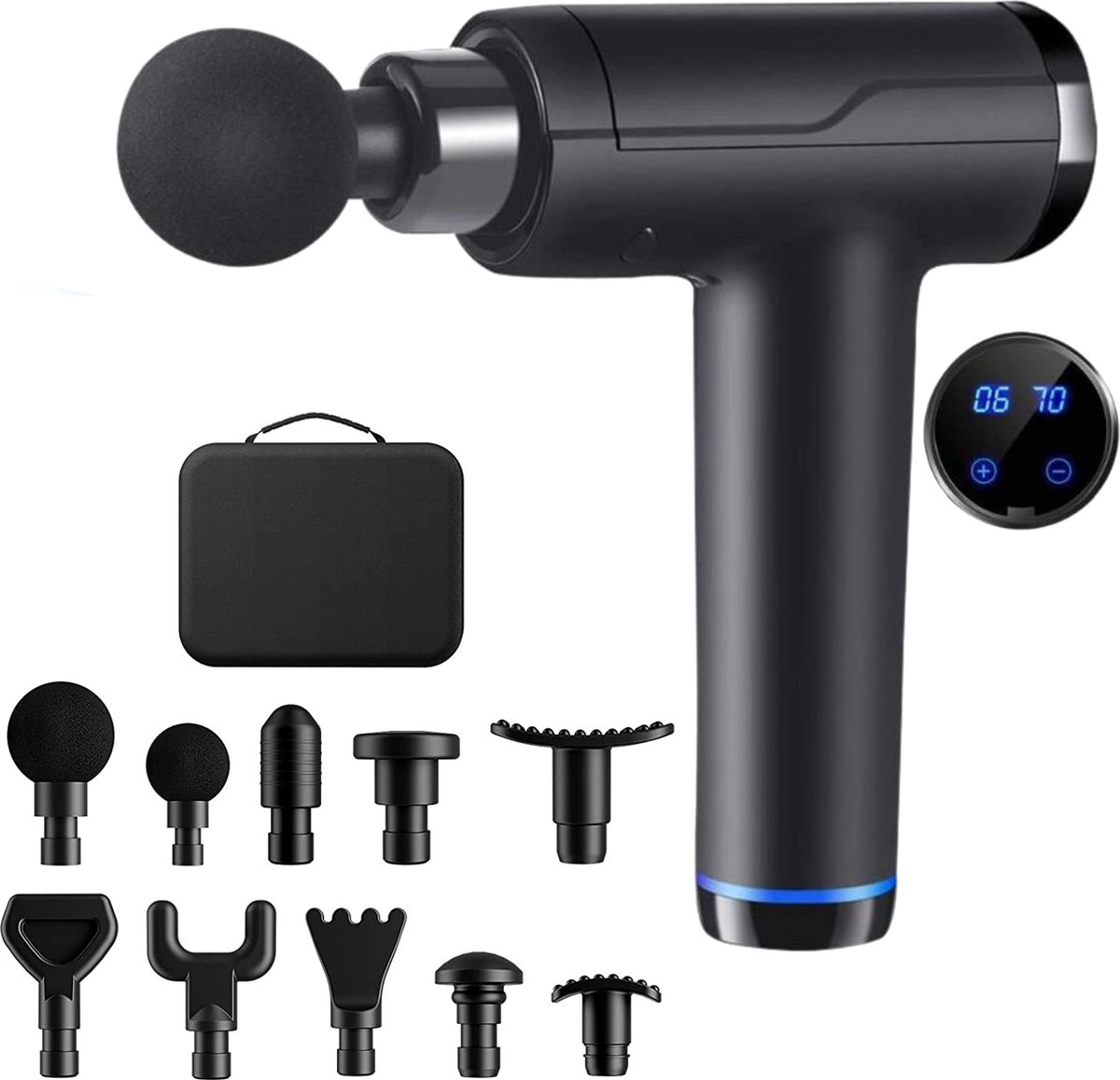 Draagbare Massage Gun Set Krachtig Spiermassage Apparaat Inclusief