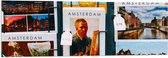 Acrylglas - Amsterdamse Ansichtkaarten in het Rek - 120x40 cm Foto op Acrylglas (Met Ophangsysteem)