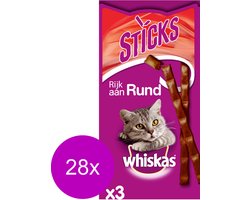 28x Whiskas Snack Sticks Rund 18 gr
