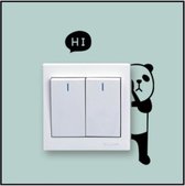 EPIN | Schakelaar sticker | Panda | kinderkamer | decoratie lichtknop | Muur sticker