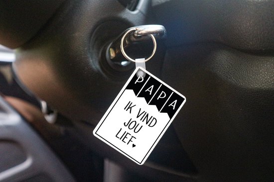 Sleutelhanger - Spreuken - Papa ik vind jou lief - Quotes - Papa