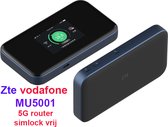 5G MIFI Router ZTE MU5001 Mobiele WiFi Hotspot Vodafone simlockvrij geschikt voor oa KPN Odido Vodafone