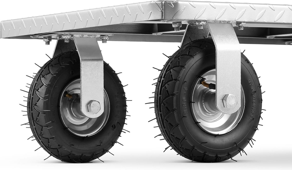 Chariot roulant plastique - 4 roues caoutchouc - Charge max. 500kg - CP50PU