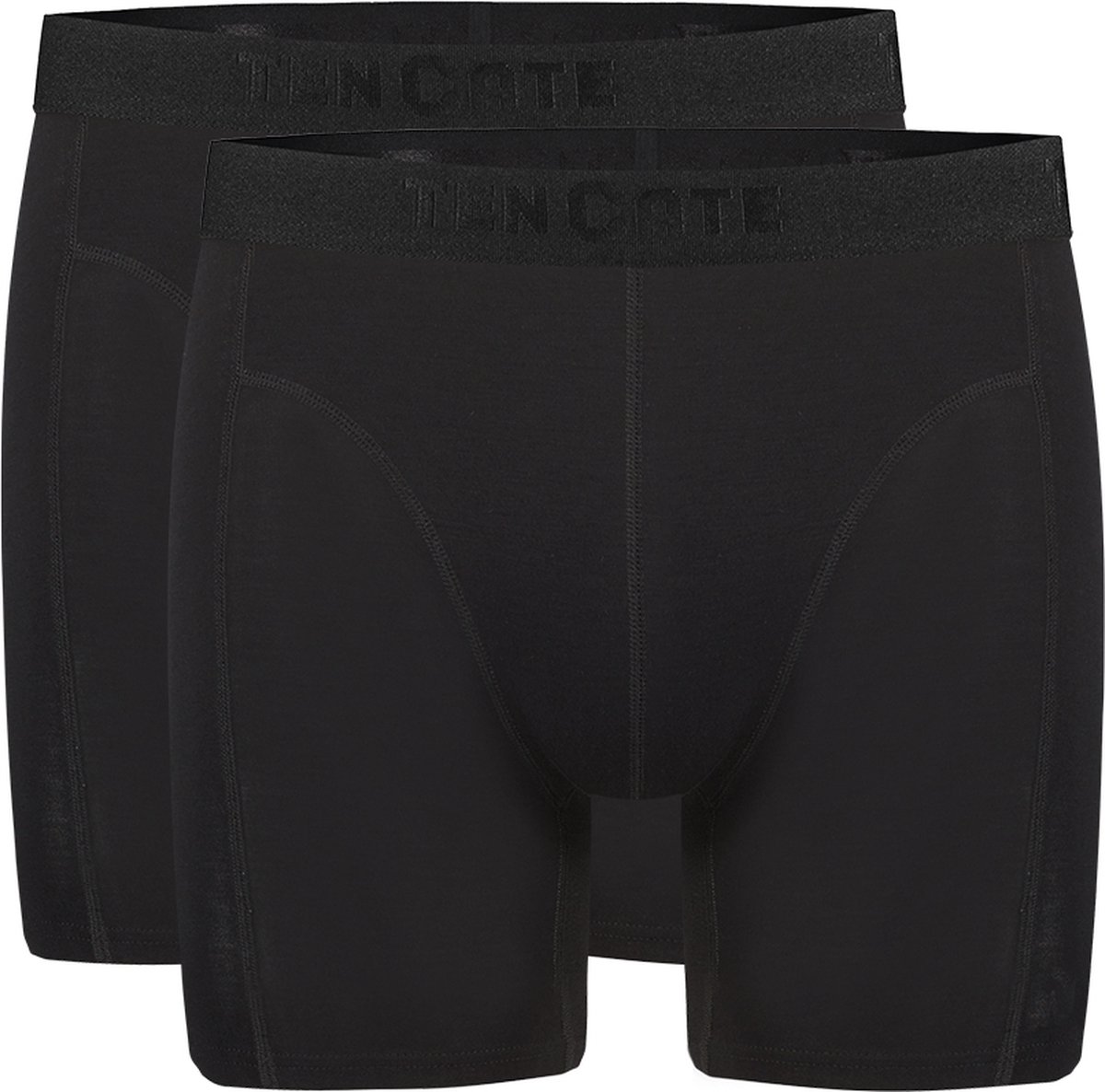 Ten Cate Basics long short zwart 2-pack voor Heren | Maat XXL