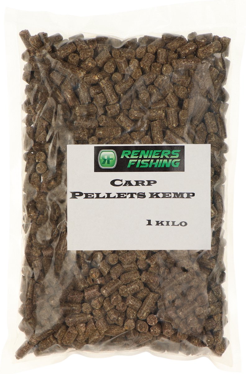 Reniers Fishing Carp Pellets 1kilo 8mm - Smaak : Hemp