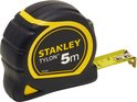 Stanley Tylon 5m rolbandmaat, met uitgetrokken geel meetlint.