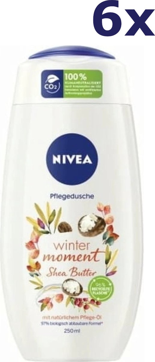 Goedkoopste 6x Nivea Douchegel - Winter Moment Shea Butter 250ml