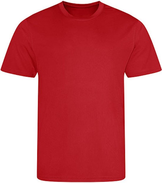 Recycled herenshirt 'Cool T' korte mouwen Fire Red - 3XL