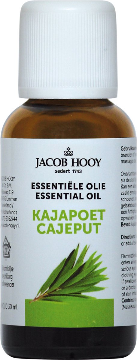 Goedkoopste Jacob Hooy Kajapoet - 30 ml - Etherische Olie