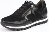 Gabor 438 Lage sneakers - Leren Sneaker - Dames - Zwart - Maat 42