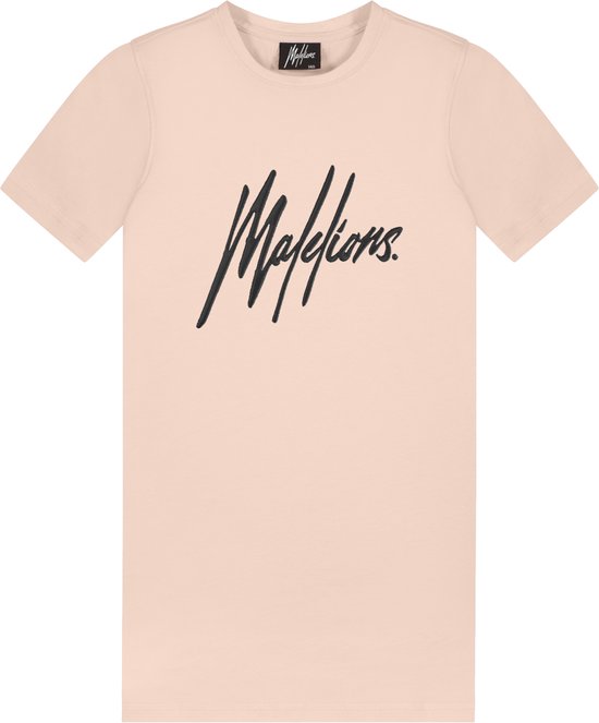 Malelions Jurk T-Shirt Kids Roze/Zwart - Maat: 176