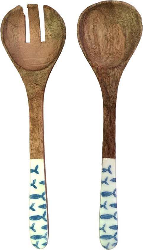 Olijfhouten spatelset De omeletliefhebber