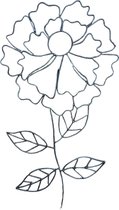 Floz Design muurdecoratie bloem - bloem ijzerdraad - wanddecoratie bloem - cadeau voor haar - fairtrade