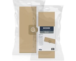 SQOON® Stofzuigerzakken Geschikt voor Kärcher WD3 / MV3 - Vervangt 6.959-130.0 - 10 Stuks