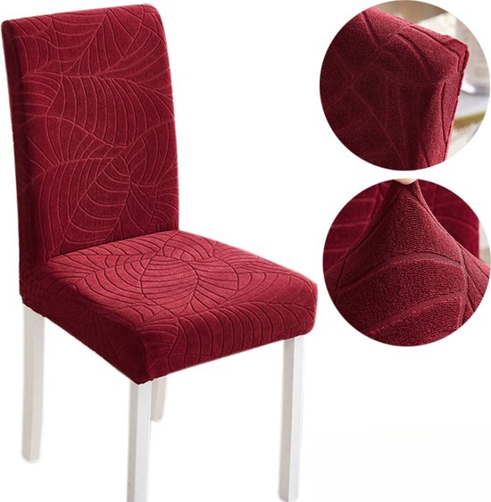 Winkrs® - Stoelhoes voor Eetkamerstoelen of Lage bureaustoel - Rood - Stoelhoezen voor meubilair