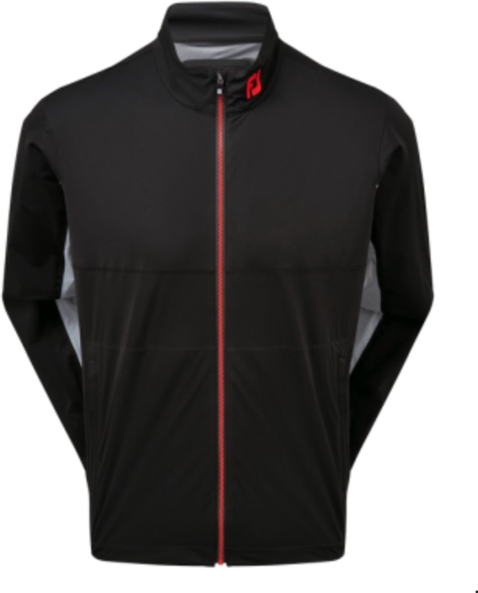 FootJoy HydroKnit Jacket - Zwart/Rood/Grijs - Maat S