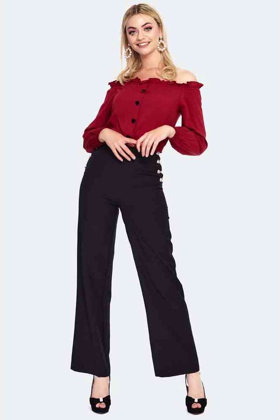 Generisch 2026 Werkbroek Voor Dames, Hoge Elastische Taille Button Down Vrijetijdsbroek Generisch 2026 Werkbroek Voor Dames, Hoge Elastische Taille Button Down Vrijetijdsbroek