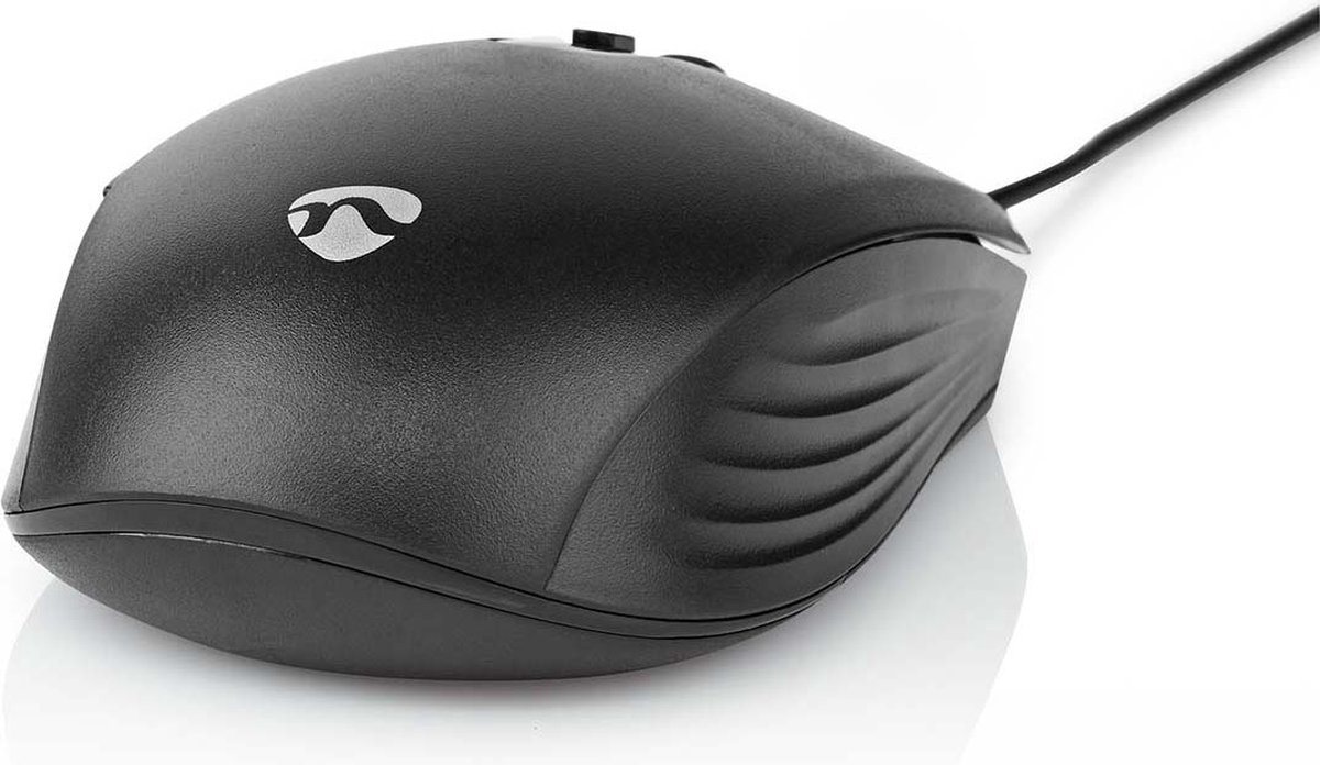Nedis Muis - Bedraad - 1200 / 1800 / 2400 / 3600 dpi - Instelbare DPI - Aantal knoppen: 6 - Rechtshandig