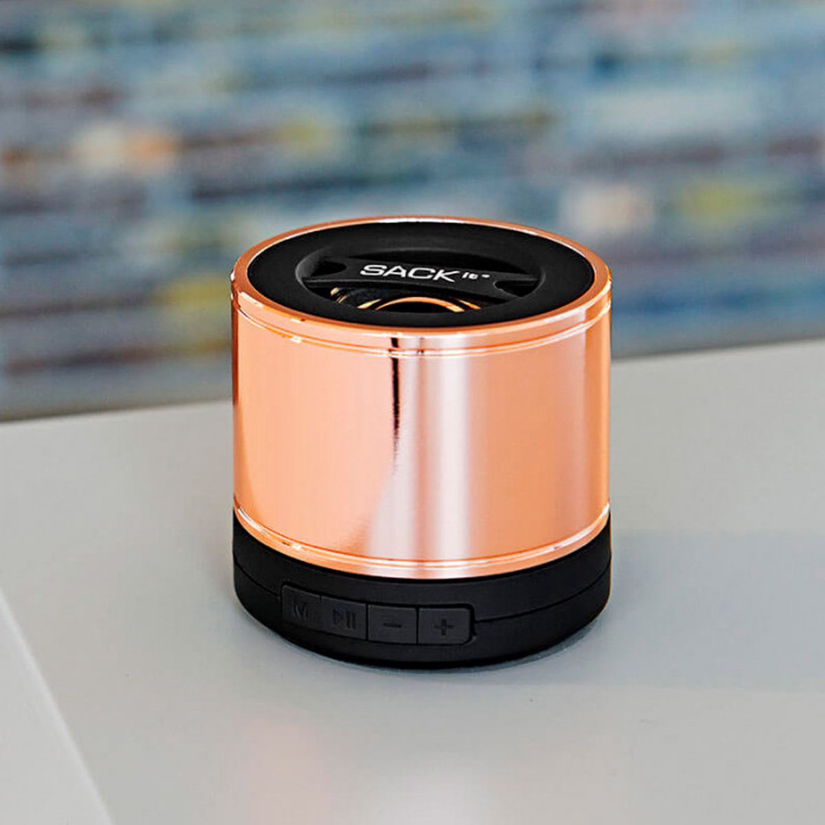 SACKit - WOOFit S - Bluetooth Speaker - Draadloos - Design - Rose Gold - Rosé Goud