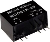 Mean Well MDD01L-15 DC/DC-convertermodule 34 mA 1 W Aantal uitgangen: 2 x Inhoud 1 stuk(s)