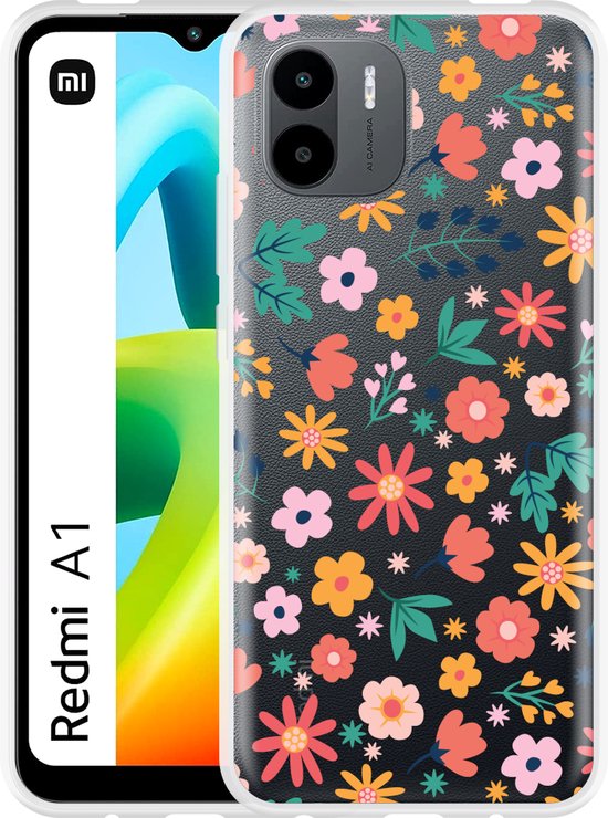 Cazy Case adapté pour Xiaomi Redmi A1 / Redmi A2 Always avoir des fleurs