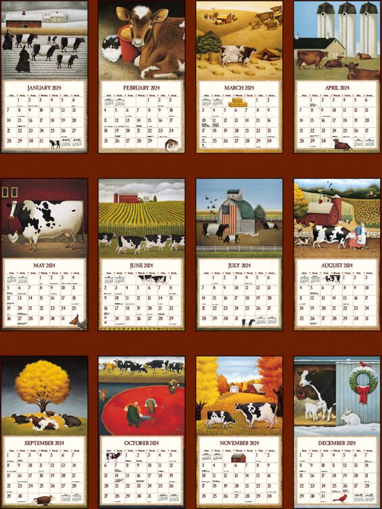 Cows Cows Cows Kalender 2024 LANG bol