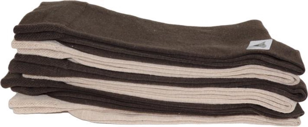Koelmax socks bruin/ beige 10 paar maat 39-42