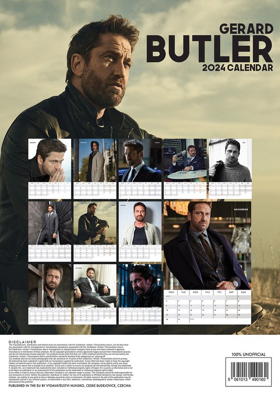 Gerard Butler Kalender 2024 A3