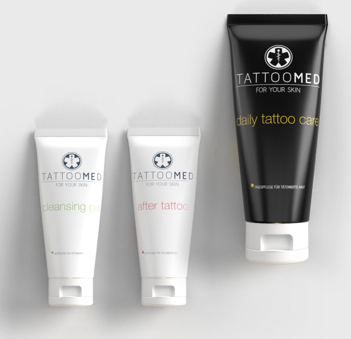 TattooMed® All In Bundle (1x After Tattoo 25ml 1x Cleansing Gel 25ml 1x Daily Tattoo Care 100ml)