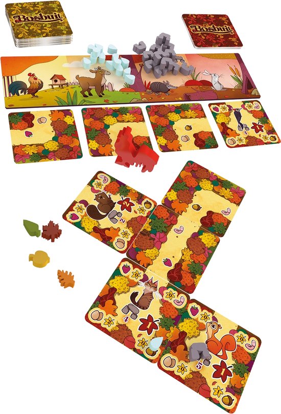 999 Games - Bosbuit - Legspel - Bordspel - Vrolijk bouw- en planningsspel - Familiespel - Gezelschapsspel - Klein cadeautje