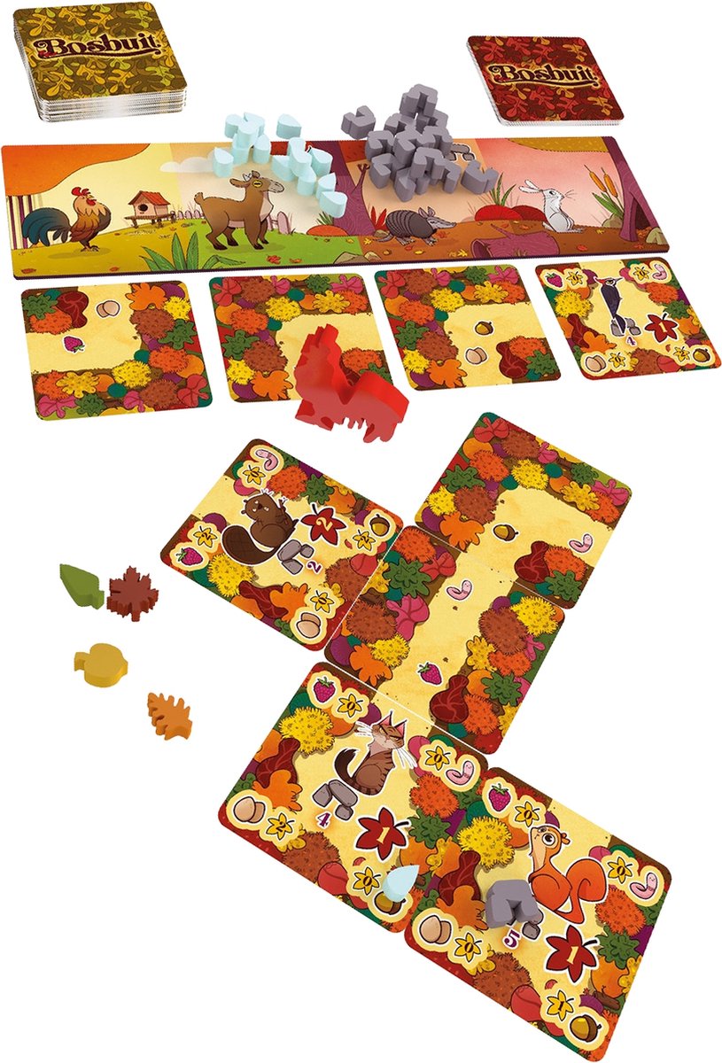 999 Games - Bosbuit - Legspel - Bordspel - Vrolijk bouw- en planningsspel - Familiespel - Gezelschapsspel - Klein cadeautje — afbeelding 3