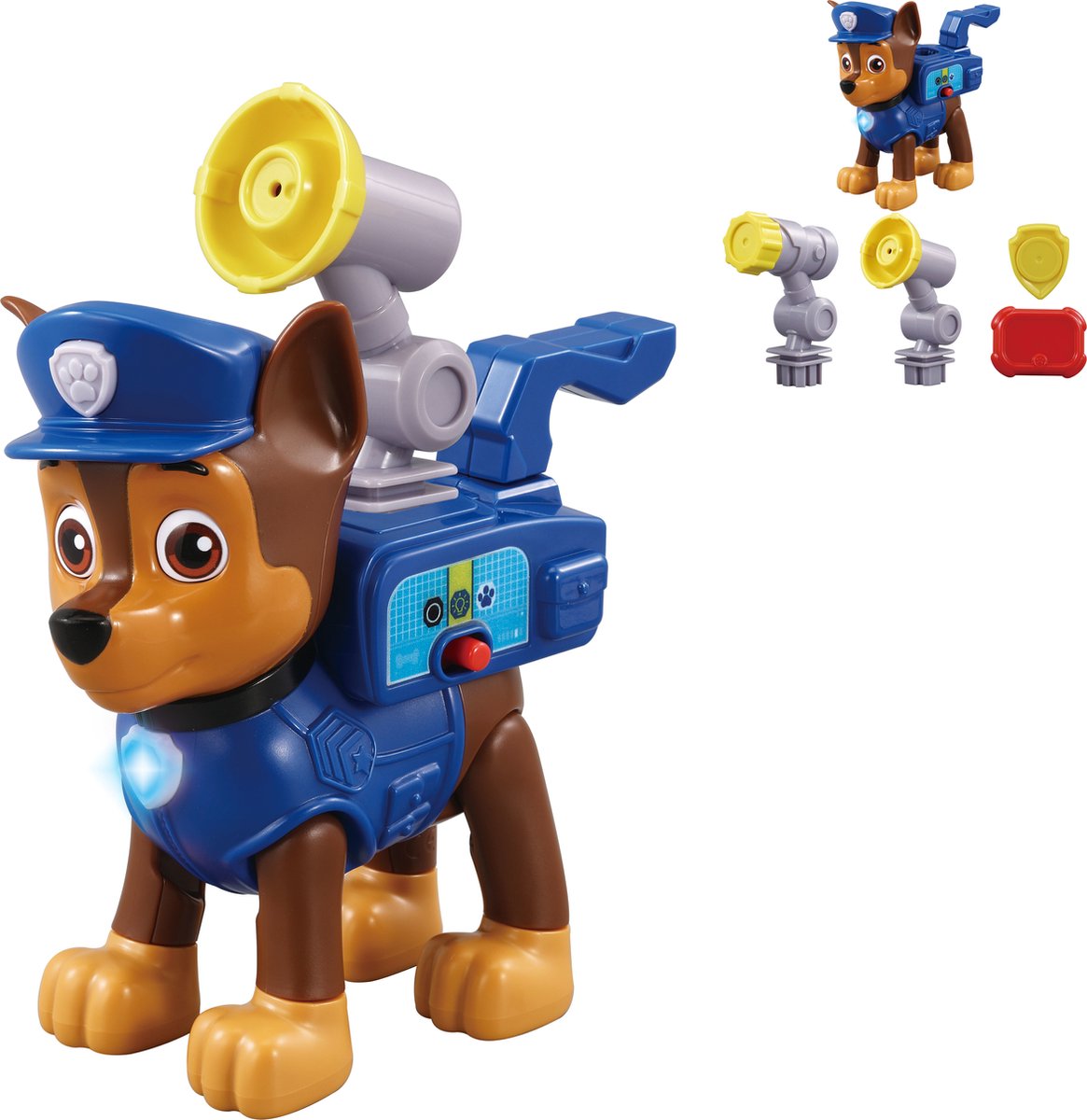 VTech PAW Patrol SmartPup Chase Speelfiguur - Speelgoed Hond - Interactief & Educatief Speelgoed - Kinderspeelgoed 3 Jaar - Blauw - VTech