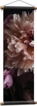 Textielposter - Roze Rozen - 30x90 cm Foto op Textiel