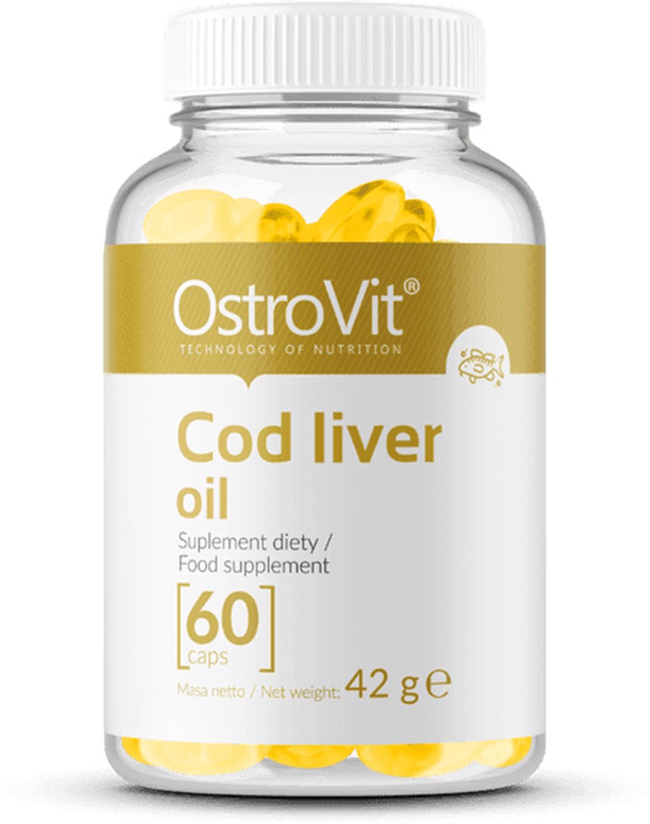 Goedkoopste Cod Liver Oil Supplements - 60 Capsules - levertraan supplementen - OstroVit