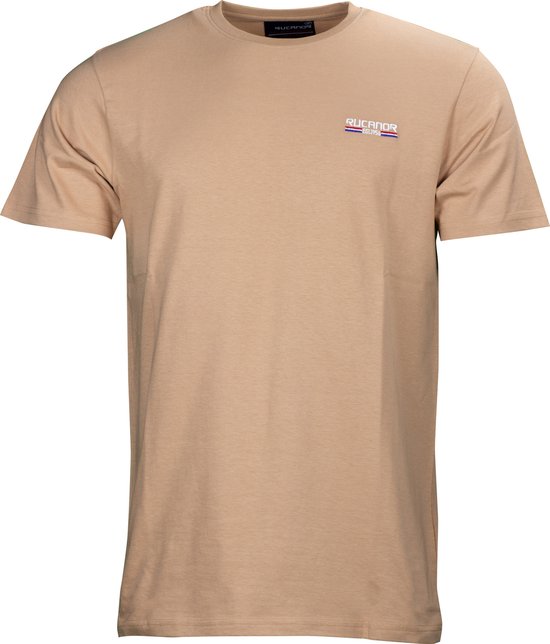 Rucanor Raffi Basic Chemise Col Rond Homme Beige Taille L