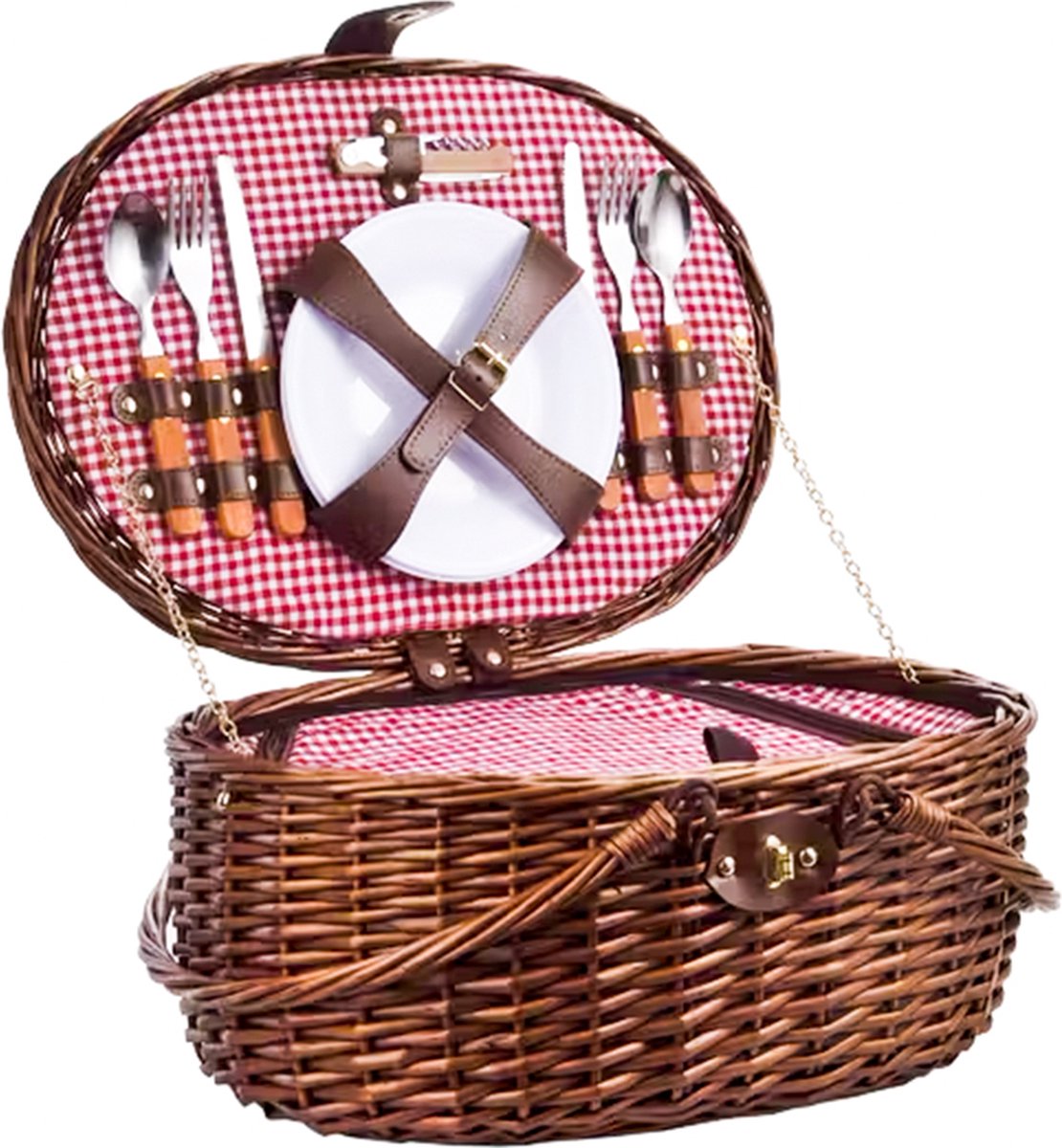 Laguiole Premium picknickmand voor 2 personen met koelvak