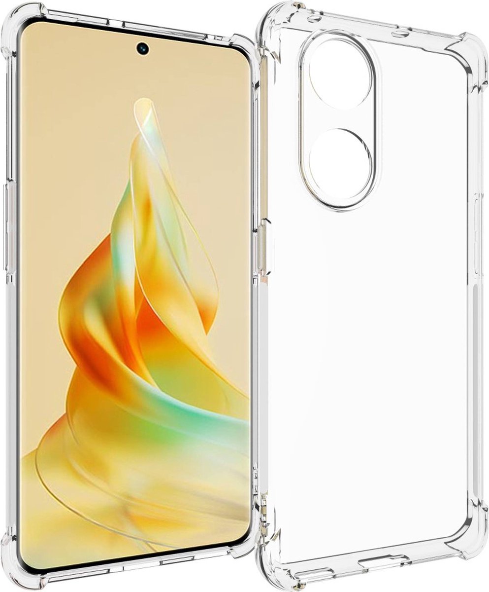 Anti-shock Back Cover voor de OPPO Reno8 T 5G Transparant