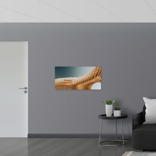 Acrylglas - Abstracte Vormen op Honinggraten - 100x50 cm Foto op Acrylglas (Wanddecoratie op Acrylaat)