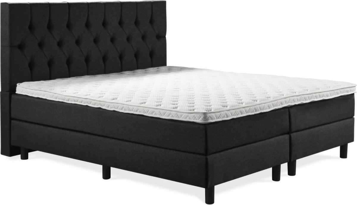 Boxspring Luxe 200x220 Capiton Zwart