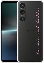 Cazy Hoesje geschikt voor Sony Xperia 1 V La Vie Est Belle