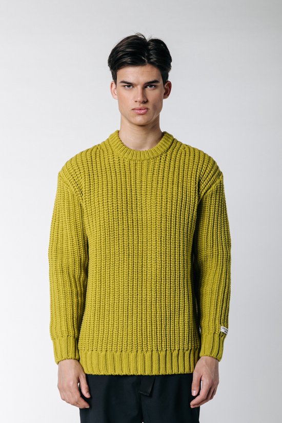 Colourful Rebel Dean Garment Dye Rib Knit Sweater - L