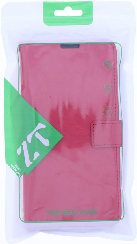 Bookcase Rouge Convient pour Xiaomi Redmi Note 12 Pro+ 5G - étui portefeuille avec 1 pièce de protection d'écran en Glas - ZT Accessoires