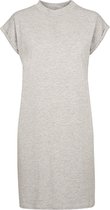 Super Oversized damesshirt 'Turtle Shoulder Dress' Heather Grey - 3XL