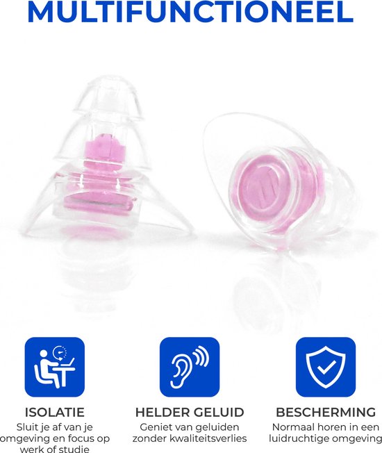 Pearls Ombré Ear Protection - Concert Ear Plugs - Adjustable Filter 18
