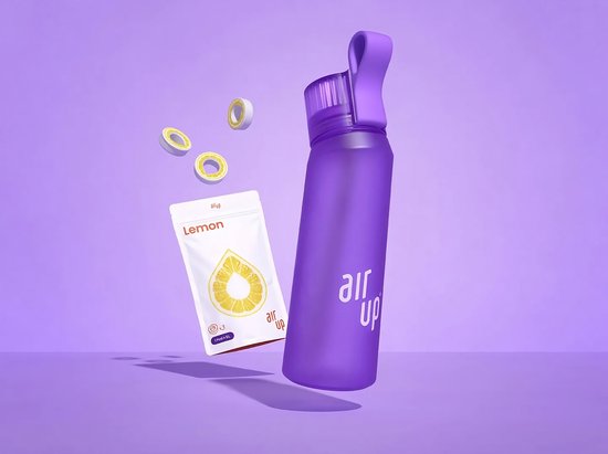 Air Up Drinking bottle starter kit - Sunset Purple - Comprenant 3 dosettes  - starter