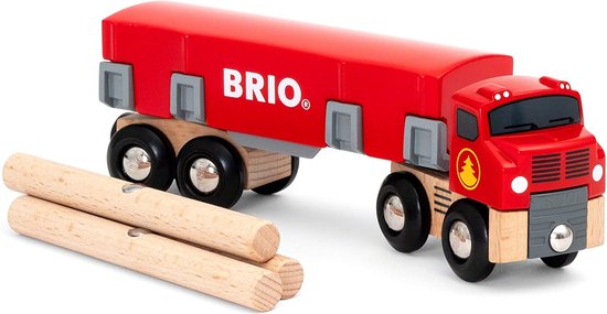 Treinbaanonderdeel – BRIO Houttransportvrachtwagen – 33657