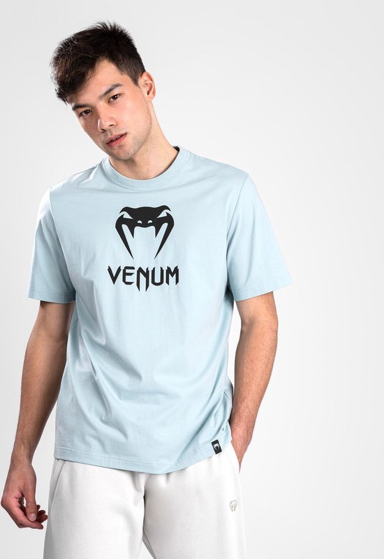 Venum Classic T-shirt Katoen Helder Water Zwart maat M