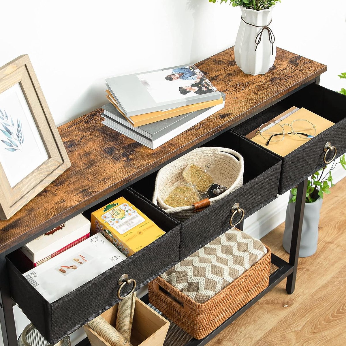 Tribesigns Consoletafel, 160 cm, bijzettafel, gangtafel met voor ingang